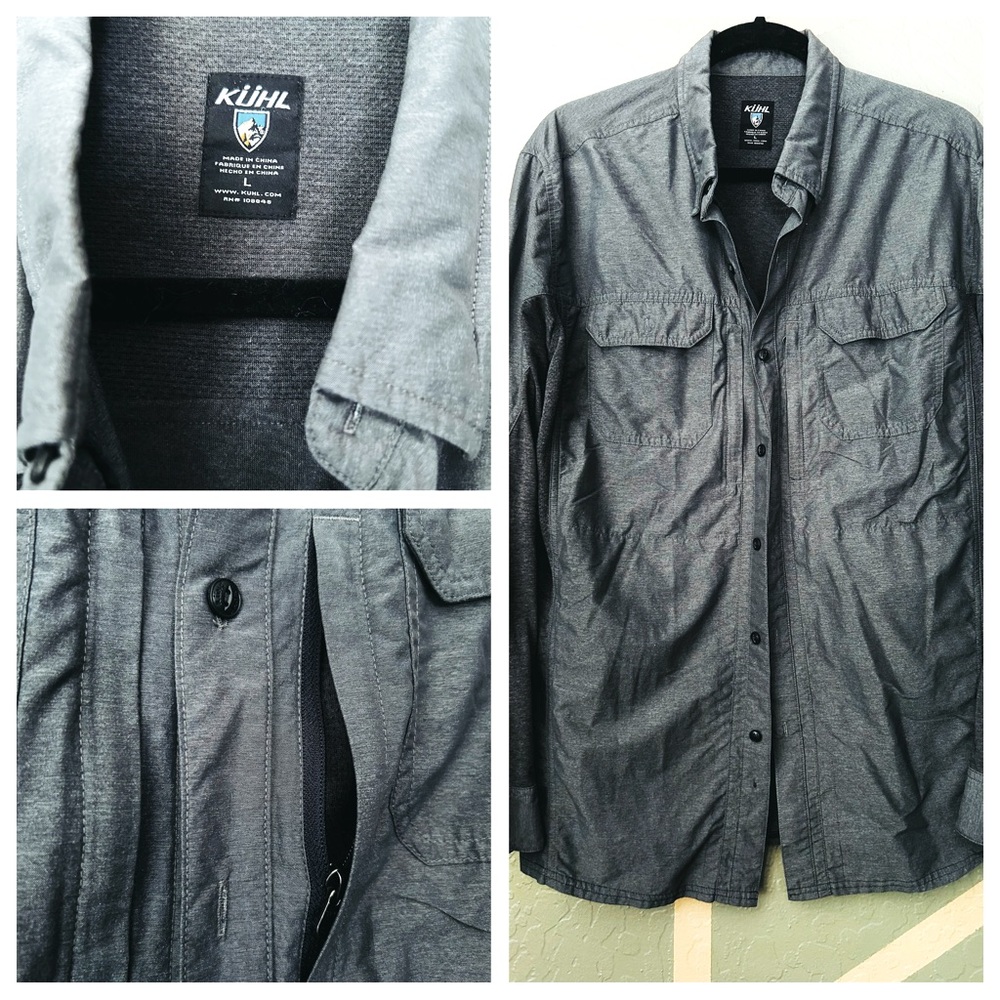 Kühl Airspeed LS 7191 shirt - L - carbon grey